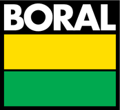 Boral Concrete logo — concrete supplied for shed and garage slabs poured by Spartan Sheds in Bundaberg QLD